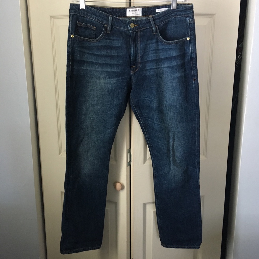 Frame denim boyfriend cut soft + pristine sz 29